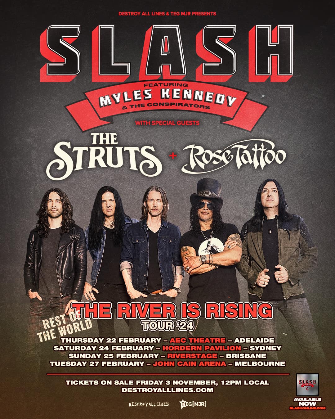 Slash announces North American tour details