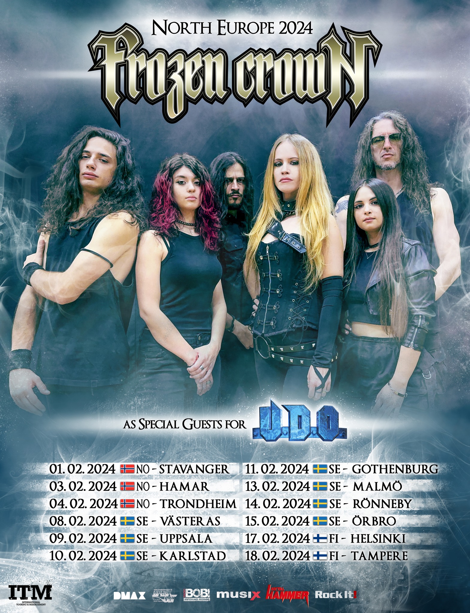 Frozen Crown - Scandinavian Tour Dates Announced - Metal Storm